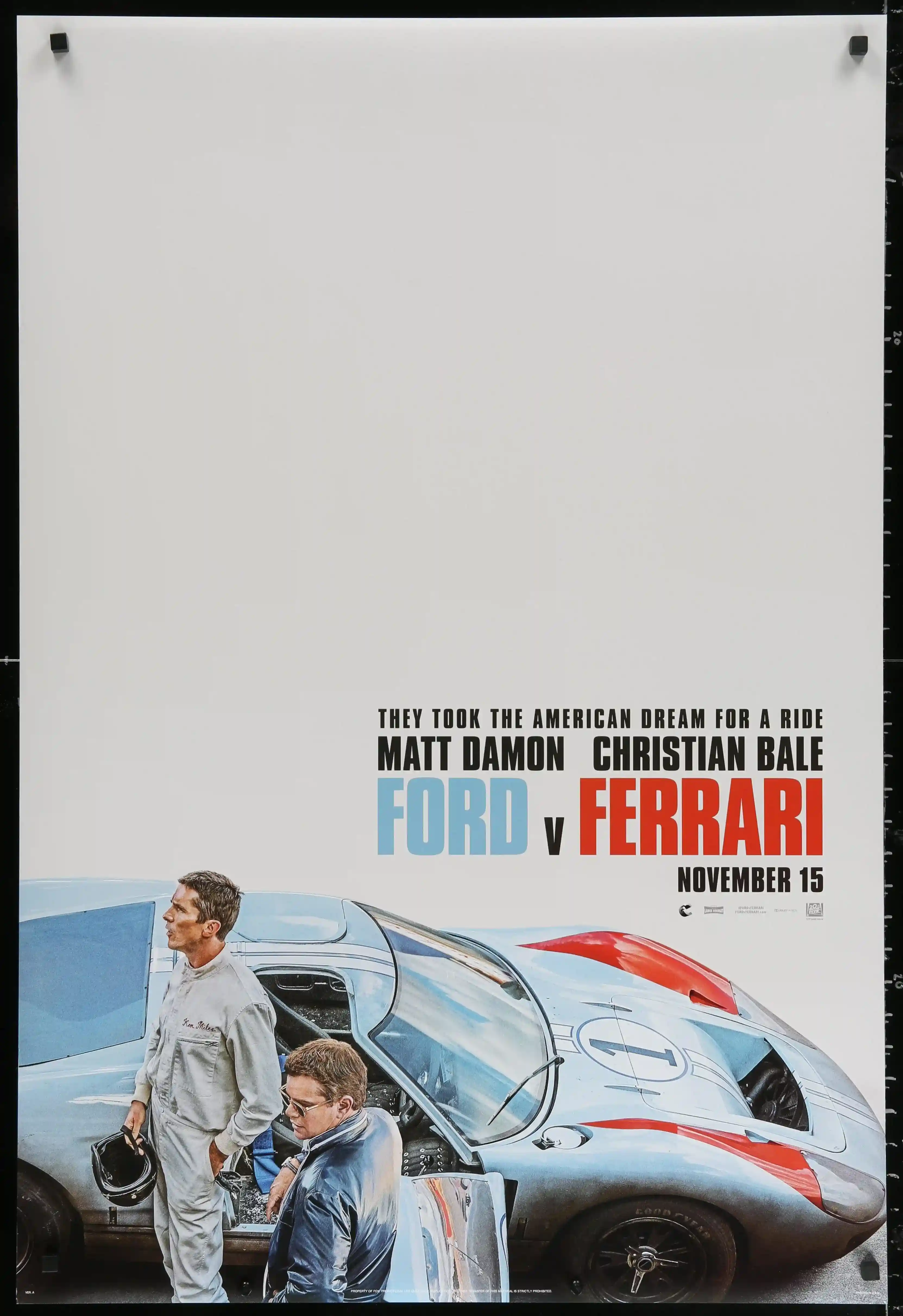 Ford V Ferrari Movie Poster